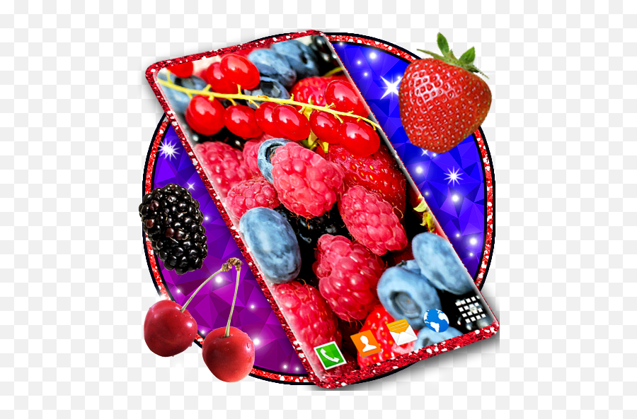 Summer Fruit Live Wallpaper Berry - Superfood Emoji,Blowing Raspberries Emoji
