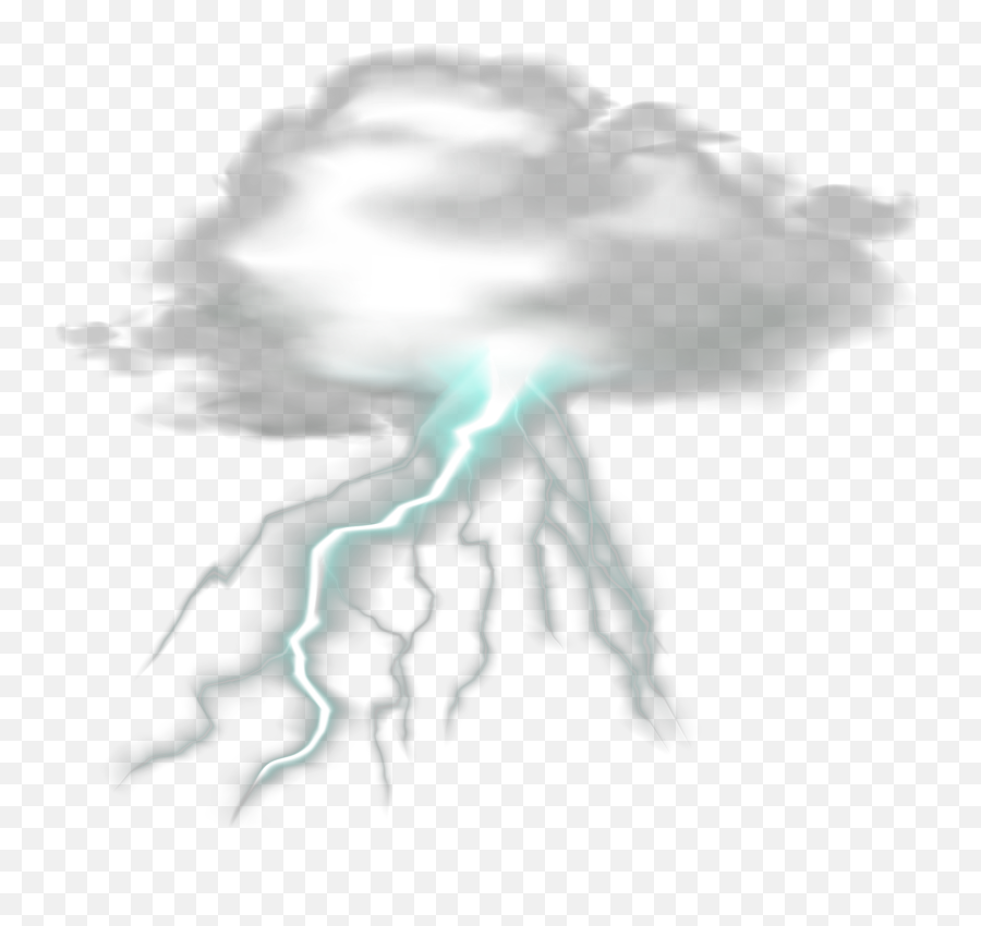 Cloud Lightning Sticker By Karah Z - Sketch Emoji,Cloud With Lightning Emoji