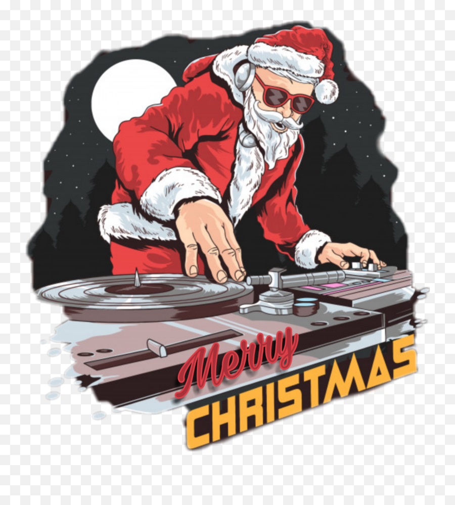 Santa Santaclaus Stnick Sticker By Art Creations - Imagenes De Santa Claus En Dj Emoji,Xmas Emoji Art