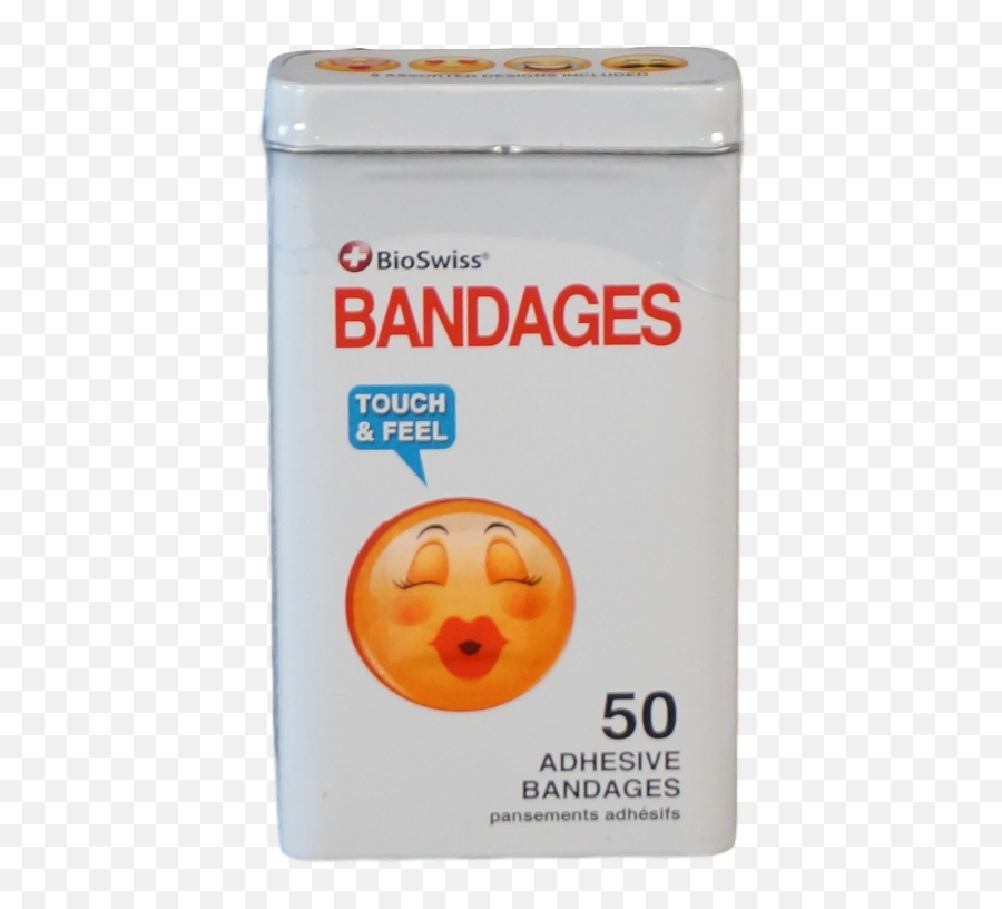 Bioswiss Emoji Bandage Tin Of 50 - Portable,Bandage Emoji