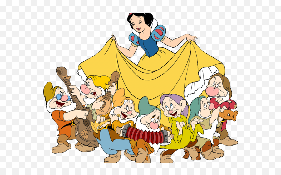 Dwarf Clipart Snow Whites - Many Of The Dwarfs Have Beards Emoji,7 Dwarves As Emojis