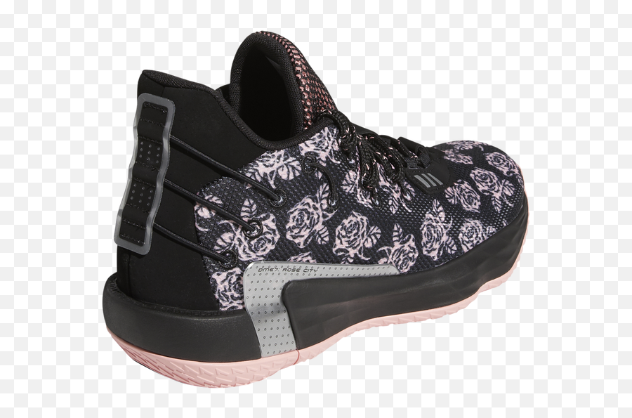 Adidas Sneakers Are Covered With Pink Roses - Adidas Dame 7 Rose City Emoji,Dame Emoticons
