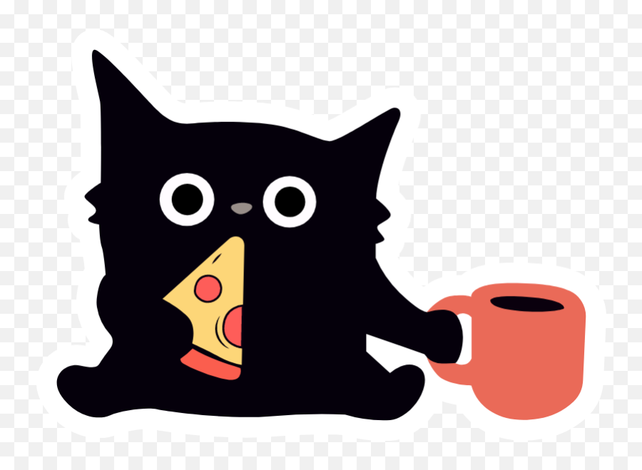 Pin - Cat Emoji,Tuxedo Cat Emoticon