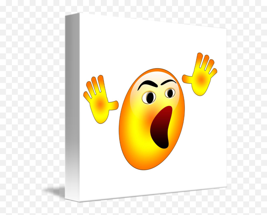 Shout Smily By Aleksandr Glagolev - Happy Emoji,Hand To Cheek Emoticon