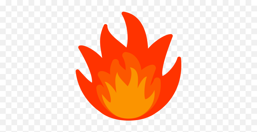 Wide Flames Clipart - Fire Clip Art Small Emoji,Wide Emoji Flames