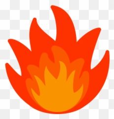 Wide Flames Clipart - Fire Clip Art Small Emoji,Wide Emoji Flames
