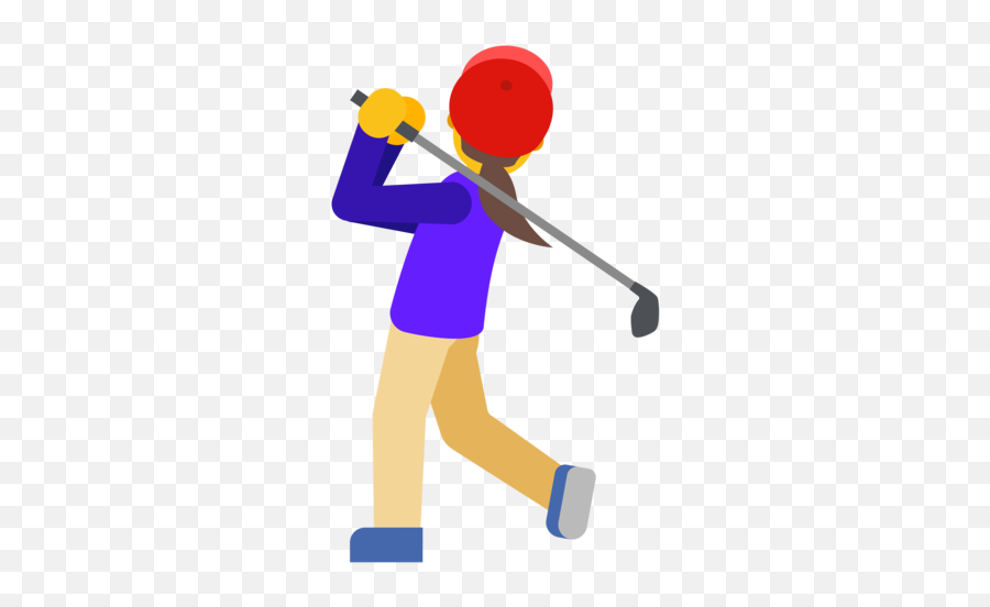 Woman Golfing Emoji - Emoji Golf,Golf Emoji