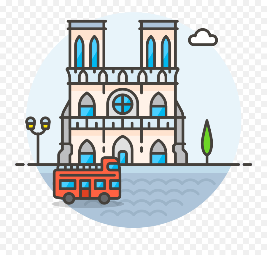 Notre Dame Icon - Notre Dame Icon Png Emoji,Notre Dame Emoji