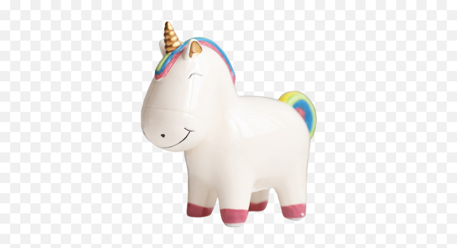 Piggy Bank Pig Multicolored Unicorn - Unicorn Emoji,Images Of Unicorn Emojis To Color