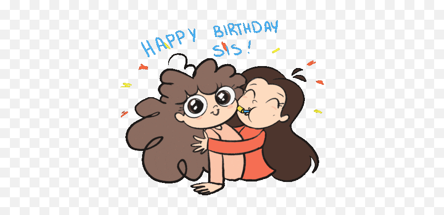 I Have Three Sisters - Animated Gif Happy Birthday Sis Emoji,3 Sister Emoji