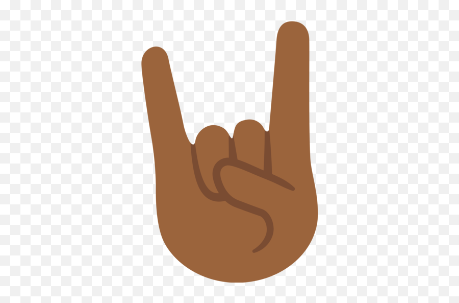 Medium - Mano Cuernito Emoji,Finger Horns Emoticon