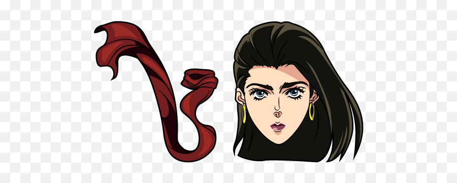 Jojos Bizarre Adventure Lisa Lisa - Jojo Head Cursors Transparent Png Emoji,Lisa Lisa & Cult Jam Lost In Emotion