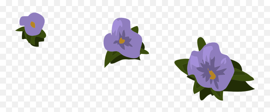 Flowers Purple Scattered - Violet Emoji,Facebook's Lavendar Flower As An Emoticon...