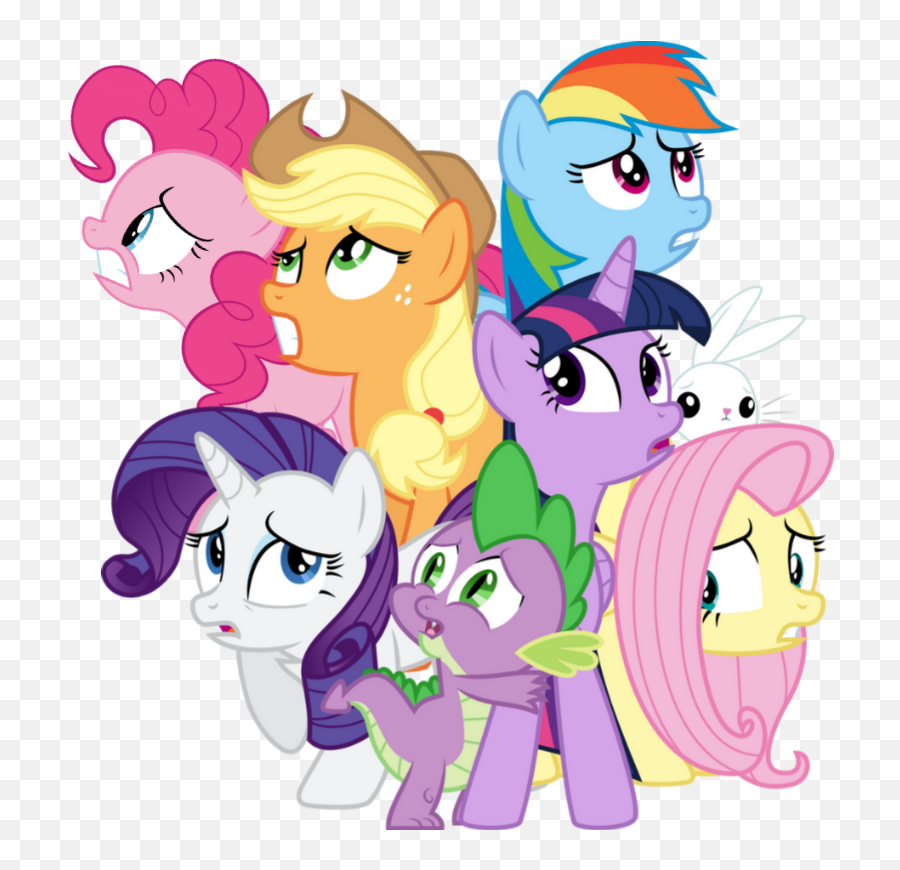 2705081 - Safe Angel Bunny Applejack Fluttershy Pinkie Emoji,Vimeo Mlp A Flurry Of Emotions