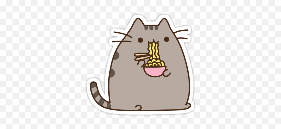 Pusheen Noodles By Reun Stickers Çkartma Yazdrlabilir Emoji,Kermit Tea Emojis