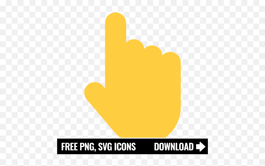 Free Yellow Finger Pointer Icon Symbol Png Svg Download Emoji,Symbol Emoji Meanings