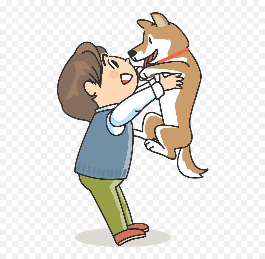 Man Dog Pet Clipart - Png Emoji,Shivering Emoji Code