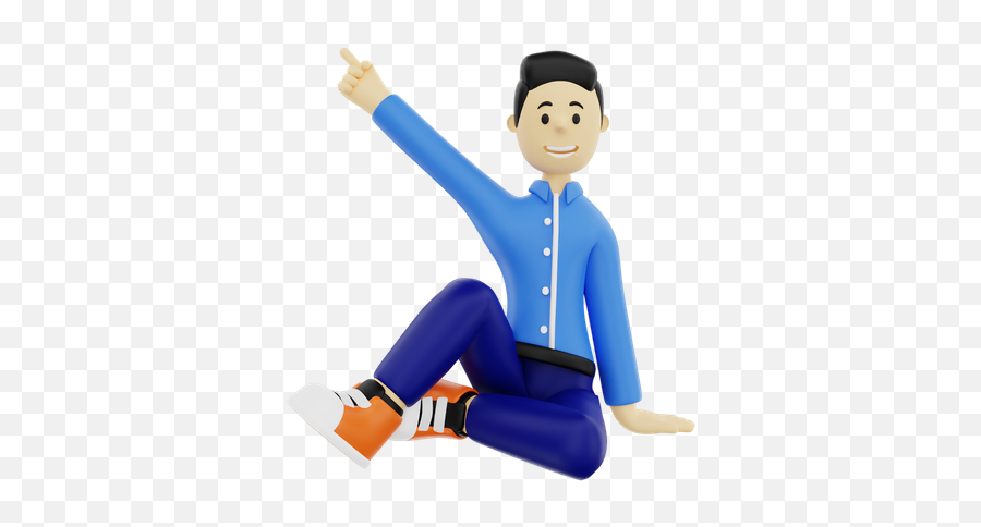 Premium Businessman In Sitting Pose 3d Illustration Download Emoji,Emoji Businessman
