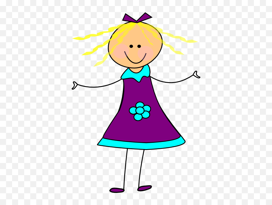 Free Happy Clipart Pictures - Clipartix Girl Purple Dress Clipart Emoji,Emotions Clip Art Free