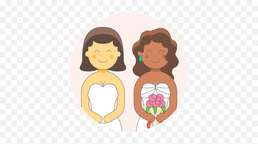 Lesbian Gowns 1 Download - Logo Icon Png Svg Icon Download Happy Emoji,Lesbian Sign Emoji