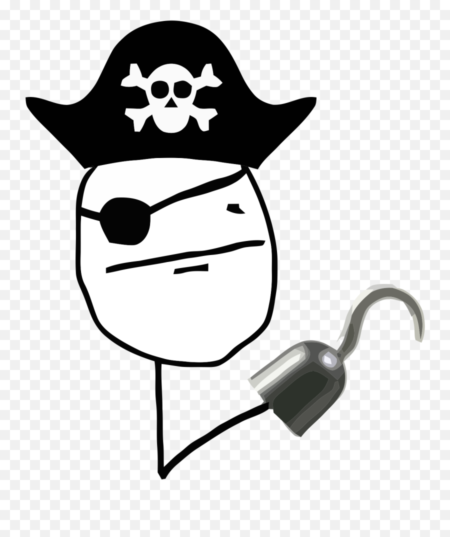Pirate - Pirate Poker Face Emoji,Pirate Emoji