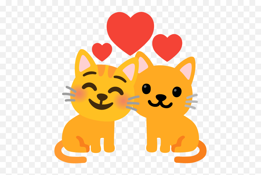 Happy Emoji,Cat With Trans Heart Emoji