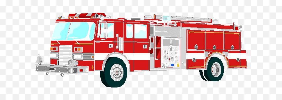 Firetruck Fire Engine Clip Art Hostted - Fire Truck Clip Art Emoji,Firetruck Emoji