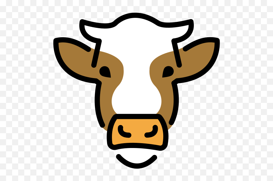 Rosto De Vaca Emoji - Dibujo De Cara De Vaca,Boi Emoji