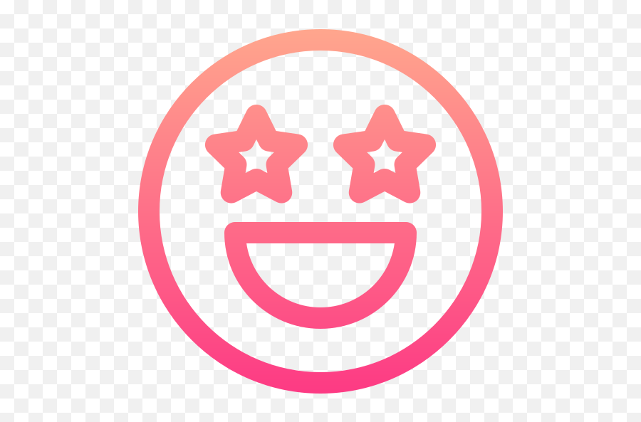 Starstruck - Excited Icon Emoji,Star Struck Emoticon Face