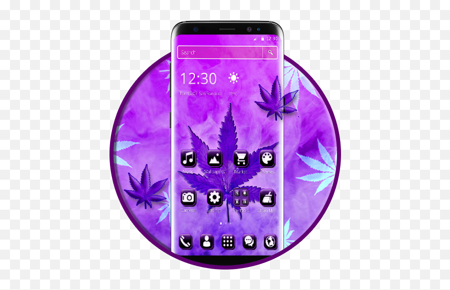 Violet Purple Weed Theme 112 Apk Download - Comviolet Smartphone Emoji,Emojis Carrer