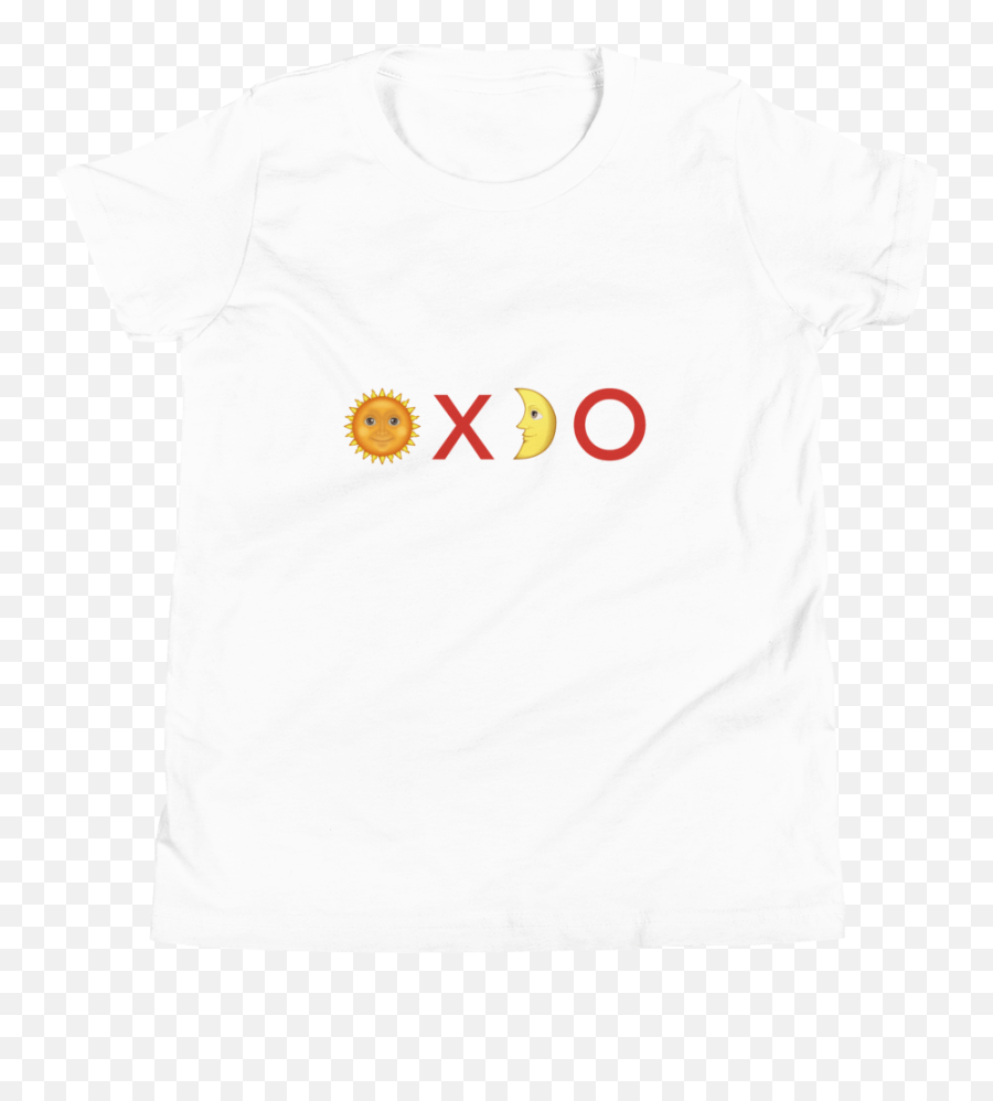 Organic Kids T Shirt Sun Kisses Emoji - Short Sleeve,Shirt Emoji