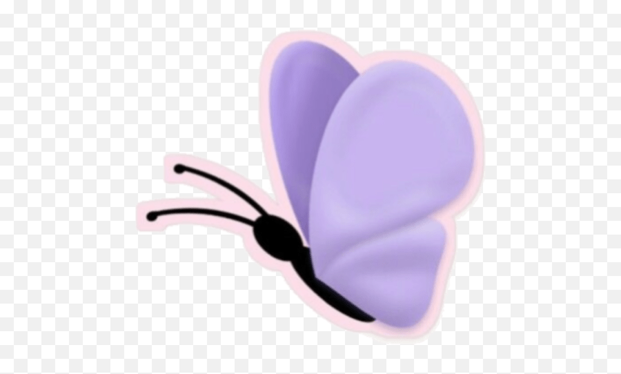Emoji 2 - Girly,Purple Butterfly Emojis