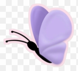 Emoji 2 - Girly,Purple Butterfly Emojis