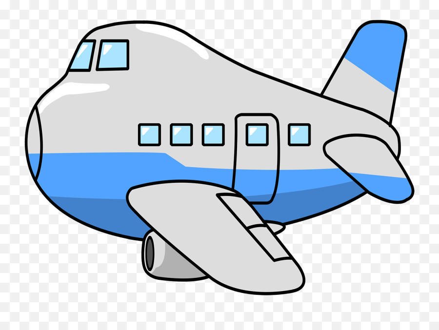 Cute Airplane Clipart Free Clipart Images 2 - Clipartix Aeroplane Clipart Png Emoji,Airplane Emoji Png