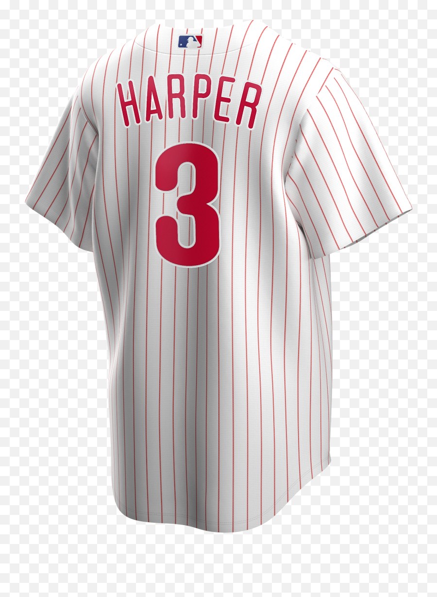 Philadelphia Phillies Adult Home Jersey - Philadelphia Phillies Emoji,Bryce Harper 100 Emojis