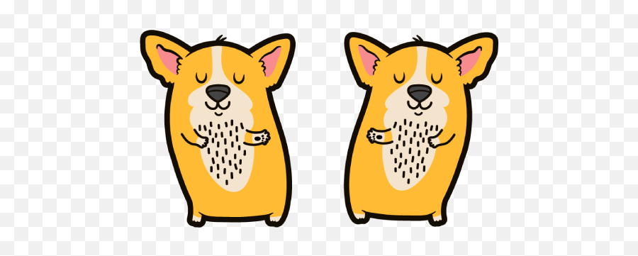 Cute Dancing Corgi Dog Cursor - Animal Figure Emoji,Dancing Cursor -emoticon -peanut