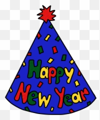 New Years Eve Animated Happy New Year - New Years Party Hat Clipart Emoji,New Year Emoji