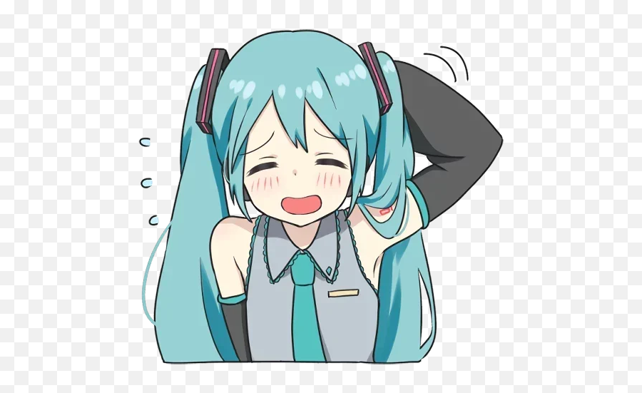 Telegram Sticker 7 From Collection Niceday Emoji,Snow Miku Emoticon