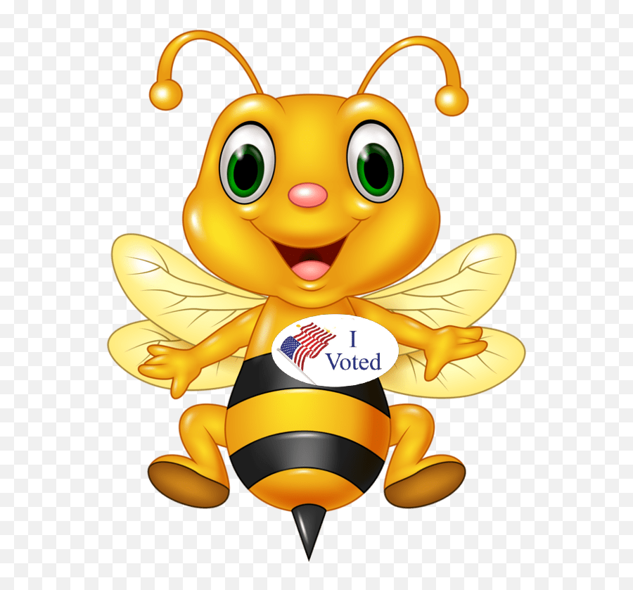 Voters In Nature Also Choose Leaders - Cute Cartoon Honey Bee Emoji,Bee Swarm Bee Emojis