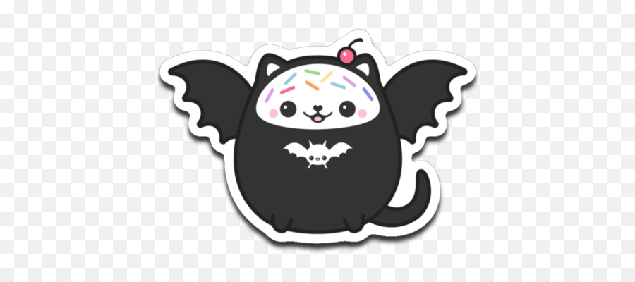 Kawaii Stickers - Sugarhai Halloween Emoji,Kawaii Buff Cat Emoticon
