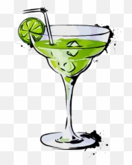 Margarita Martini Cocktail Martini Glass Drink For New Year - Martini Glass Emoji,Emoticon Champagne Glass