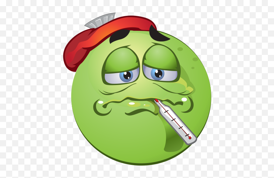 Sick Emoji Decal - Emoticon,Emojis Sick And Other Ones