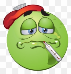Sick Emoji Decal - Emoticon,Emojis Sick And Other Ones