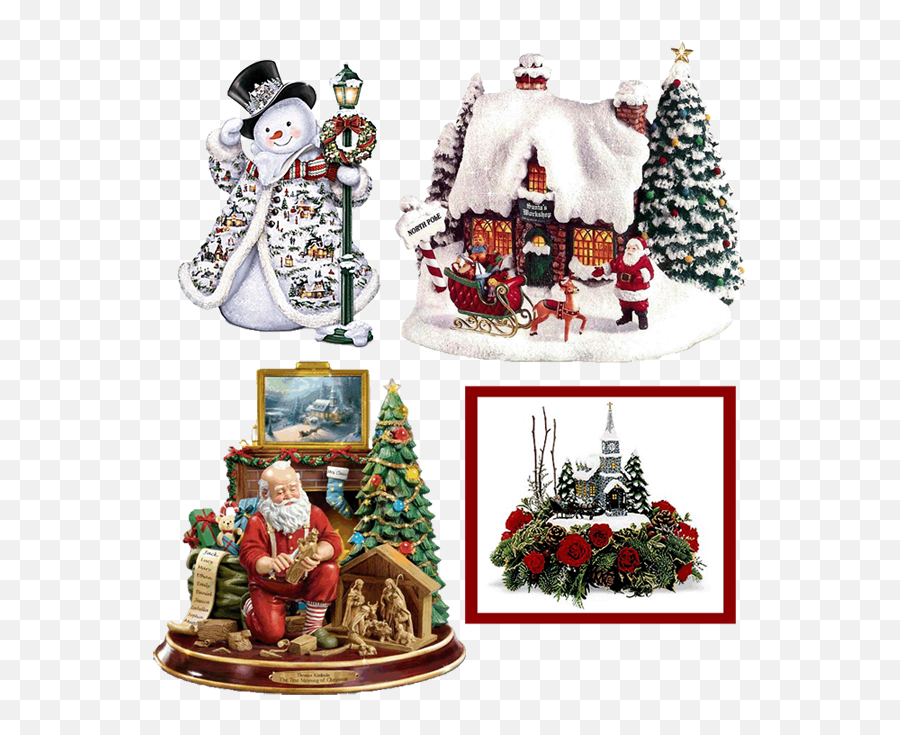 Curiozity Corner August 2010 - Thomas Kinkade Santa Nativity Emoji,Mattel Emotions Bear Collectible