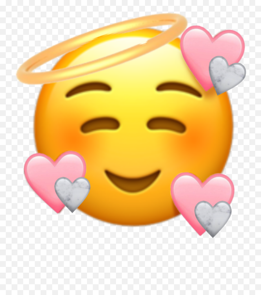 Cute Heartemoji Emoji Love Pink Sticker - Transparent Face Heart Emoji,Cute Emoji