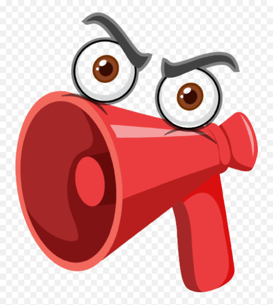 Does Your Body Need A Megaphone To Get Your Attention - The Megaphone Cartoon Character Emoji,Testucle Emoji