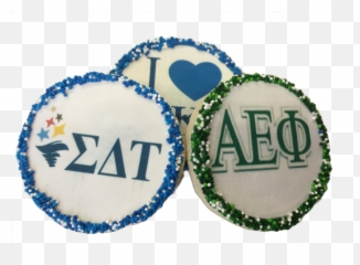 Custom Sororityfraternity Logo Sugar Cookies - Event Emoji,Greek Letters Emojis