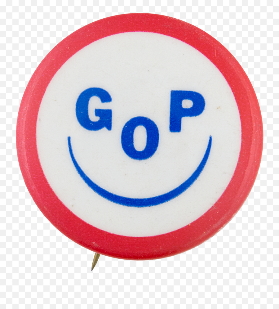 Gop Smiley Face Busy Beaver Button Museum - Dot Emoji,Metal Emoticon