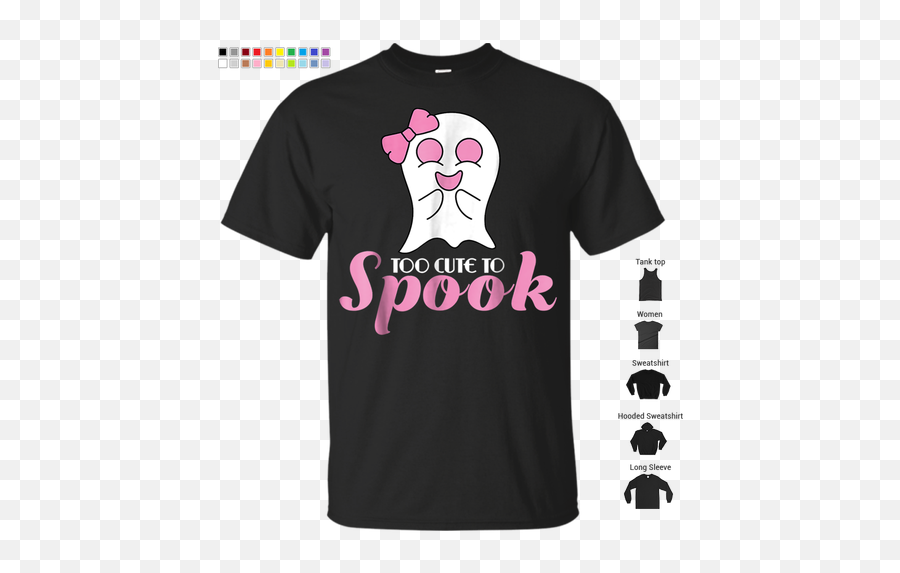 Spook Halloween T - Shirt For Girls Kids Halloween Cute Ghost Emoji,Cuteghost Emojis