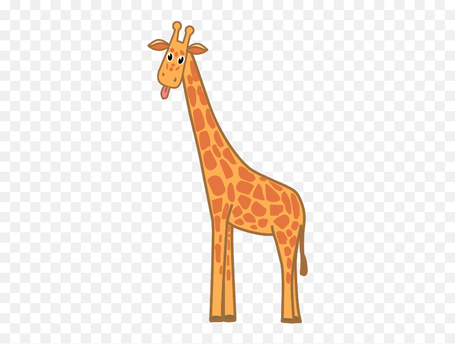 Zoo Animals - Orange Giraffe Clipart Emoji,Hippopotamus Emoji